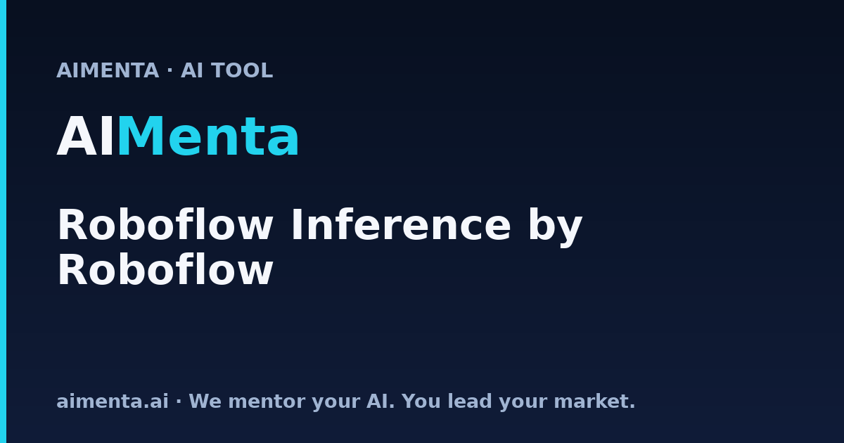 Roboflow Inference — Open-Source Computer Vision Model Serving for APAC ...